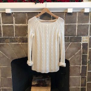 J. Crew Dolce Cable-knit Sweater